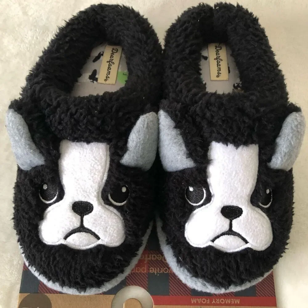New dearfoams kids slippers, kids size toddler size 11/12